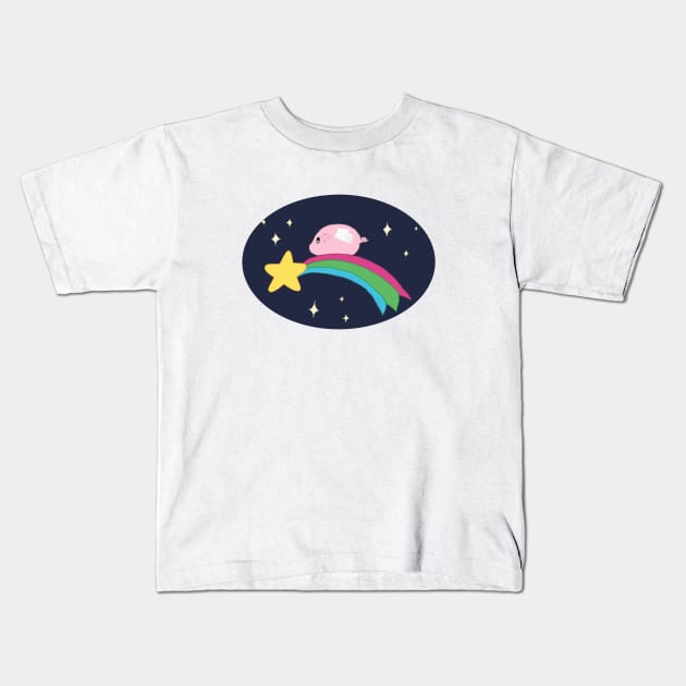 Galaxy Piggy! Kids T-Shirt by LuxPNSilva